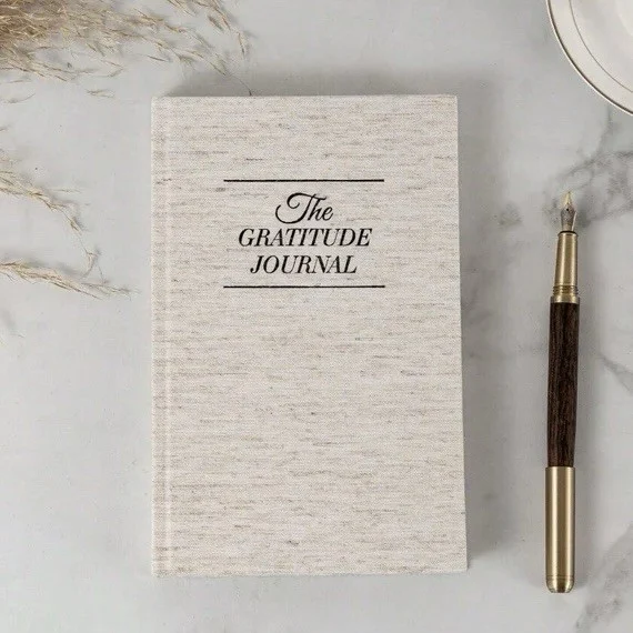 The Gratitude Journal Natural Beige Self Care 5 Minute Daily Reflection Diary